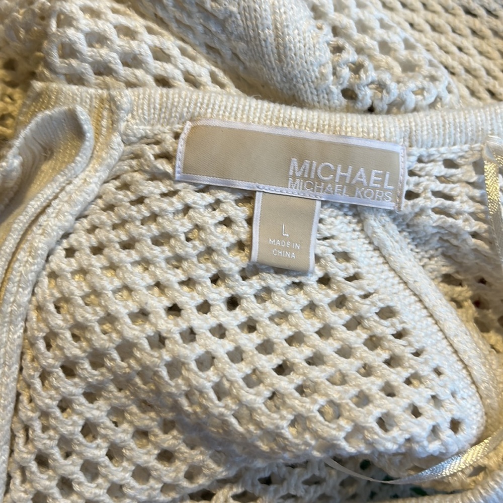 MICHAEL by Michael Kors Open Fishnet Knit Cardigan - Picture 4 of 8